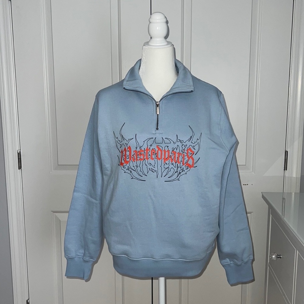 Wasted Paris Shadow Bridge Mock Neck Sweatshirt